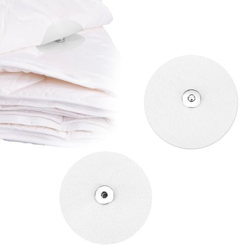 ZHUOMINGJIA 30 Pcs Duvet Cover Snaps,Metal Duvet Snaps,Iiron On Duvet Snaps,for Keep Your Bedding Looking Tidy and Elegant (White,30 Pcs)