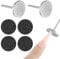2 PCS Metal Sanding Disc Electric Nail Drill Bits File with 2 PCS Replaceable Pedicure Sandpaper Discs Grits Manicure Tools for Remove and Trim Nails Cuticle Foot Cracked Dead Skin
