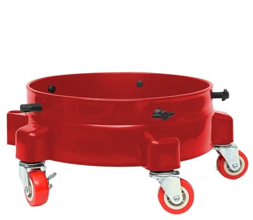 Versatile Bucket Caddy - Durable Bucket Carrier with Swivel Wheels | Multi-Use Bucket Frame, Convenient Holder for Kitchen Duties, Oil Containers, Grout Work, Auto Detailing, and Cleaning Jobs