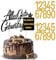 Torten Deko Geburtstag – Glitzernder Cake Topper für Frauen & Männer (schwarzes Gold)