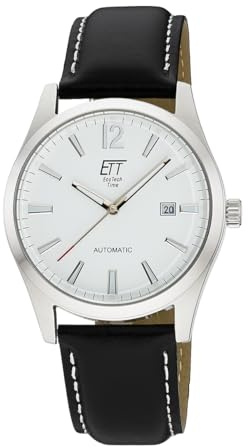 ETT Eco Tech Time Automatik Herren Uhr Analog mit Edelstahl Gehäuse