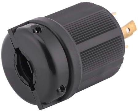 ERYUE 3-poliger 4-Draht--Stecker, 30 A, 125 V–250 V, Verriegelungsstecker mit CUL-Zertifizierung, Schnelle Installation für Generator, Ideal für den Anschluss an eine 125 –250 Volt-Steckdose,