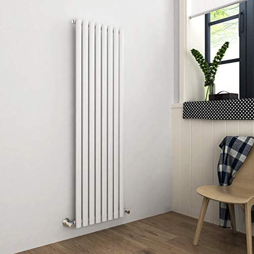 ELEGANT White Column Vertical Radiator 1600 x 480mm single Column Designer Modern Radiator for Kitchen Bedroom Hallway