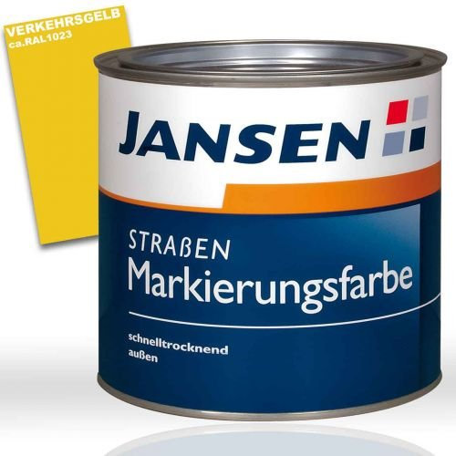 Jansen Straßenmarkierungsfarbe gelb ca. RAL 1023 15kg
