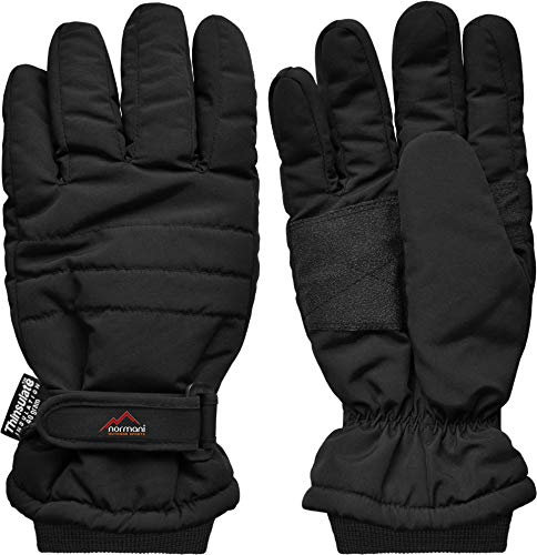 normani wattierte Herren Thermohandschuhe mit griffigen Handflächen (3M 40 g Thinsulate) Farbe Schwarz Größe XXL