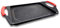Cflagrant® Plancha/Grill Forma piedra con asas de silicona extraíble para todas las luces que incluyen inducción sin PFOA para hornear sin grasa (35 x 22 cm)