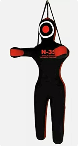 MMA Dummy Wurfpuppe 180cm Rot von N-35,Punching Bag,Judo,Boxing,Ringen,MMA, Grappling,Ju Jutsu,Wurfpuppe (ungefüllt)