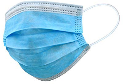 10-Pack Mundschutz 3-lagig Einweg-Maske Mund-Nase Gesichtsschutz mit Filter-Vlies und Ohrschlaufen