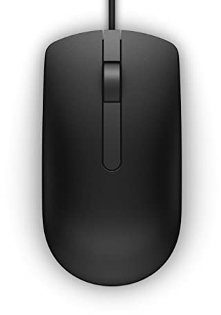 Dell MS116 USB Wired Mouse, Sapphire, BrownBox, Black, W125716432 (Sapphire, BrownBox, Black, EPEAT, Chicony, EMEA, APJ (exclude China) MS116, Ambidextrous, Optical, USB)