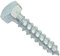 AERZETIX - C44581 - Lot de 50 - Tirefond/vis à bois M8x40mm - à tête hexagonale 6 pans - DIN571 - en acier-zingué - assemblage fixation charpente ossature contreplaqués agglomérés