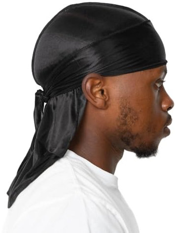 Premium Silky Donrags (mehrere Farben) – hervorragende Kompression | sensationeller Komfort & luxuriöses Material - Schwarz - Einheitsgröße