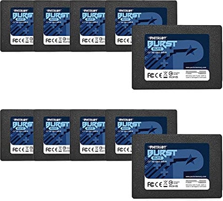 Patriot Burst Elite SATA 3 240GB SSD 2.5 - 10 Pack - PBE240GS25SSD10
