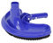 Acan Tradineur - Limpiafondos de Piscina, Cepillo Limpiador de Fondos Manual Azul 14 x 26 x 13 cm, conexión de Manguera 32 mm diámetro, para Mango telescópico
