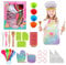 Ballery Kit de Cocina y Horneado para Niños, Delantal Infantil Cocina Juego De Cocina Horneado Chef Set Accesorios de Juego Juguetes Juego de rol Regalo per Niña 3 4 5 6 7 8 Años