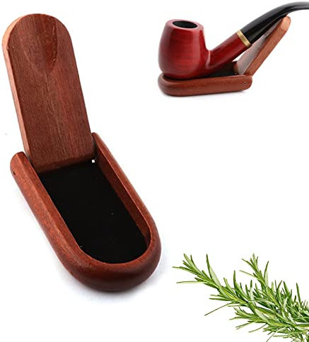 sylbx Supporto per pipe in legno,Supporto per pipa pieghevole in legno, per tabacco, per uffici, famiglie, hotel