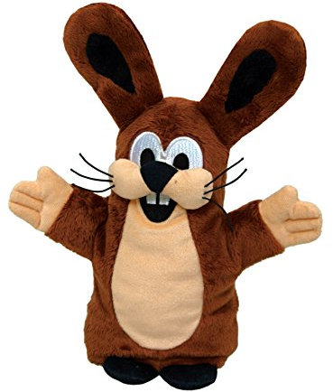 Handpuppe Tierhandpuppen 28 cm Original Der Kleine Maulwurf, Barun Hase, Tierfigur theatrepuppe Handspielpuppe für Kinder Jungen Mädchen Plüsh