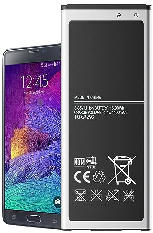 [4400mAh] Akku für Samsung Galaxy Note 4 | Lithium-Ionen-Akku der Modelle für Samsung Note 4 N910 | N910U LTE | N910A AT&T | N910V Verizon | N910P Sprint | N910T T-Mobile