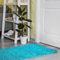 Shaggy Läufer nach Maß Einfarbig - Hochflor Langflor Flauschig Teppichläufer für Flur Schlafzimmer Küche - Teppich Set Läuferset in Versch. Größen und Farben Aqua Türkis 80 x 200 cm