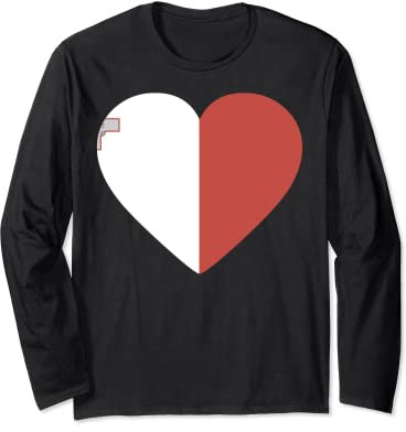 Regalo souvenir bandiera nazionale di Malta per uomini donne Maglia a Manica