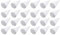 Happyyami 24pcs Styroporplatten Weihnachtsschaumkegel Für DIY-Kunst Weißer Styroporkegel Weihnachtsbaumhandwerk Tischdekoration 10 cm