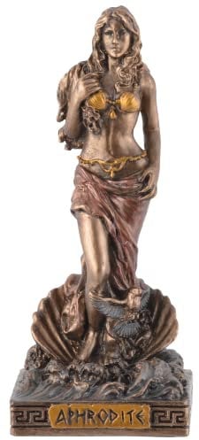VOGLER Joh. Vogler GmbH Miniatur Figur griechische Göttin Aphrodite- mit Bronzefarbe bemalt by Veronese