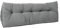 Lancashire Textiles 20 x 50 x 135cm (Double Bed) Luxury Faux Suede Triangular Wedge Bedroom Headboard Cushion - Headboard Bolster Support Pillow for Bed, Sofa, Chair – Steel - Made in Britain