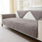 LINGKY Sofa/Couch überzug, Samt Sofabezug L Form/Ecksofa 4/3/2/1 Sitzer, Sofa überwurfdecke, Ultra Weicher Sofaschoner rutschfest, Sofaschutz Katze Hund (Braun,70x180cm/Rechteckig)