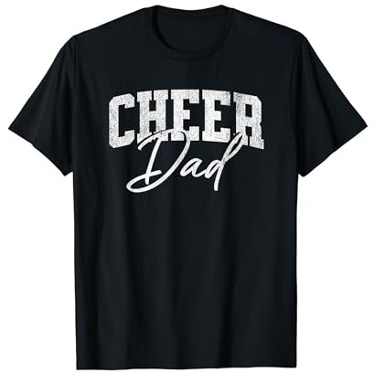 Cheer Dad Black Cheerleading T-Shirt