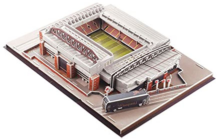 Stadion 3D-Puzzle – Anfield Stadium 3D-Puzzles, Puzzle-Gebäudemodellbausatz, Puzzlespielzeug DIY-Gebäudemodellbausatz, Fußballstadion-Puzzlespielzeug Für Kinder Erwachsene, 165 Teile Huasean