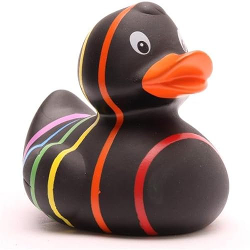 Quietscheente Rainbow I Gummiente I Badeente - L: 8 cm