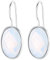 Klassische Wasser Tropfen Himmel Blau Achat Ohrringe Solide MetJakt 925 Sterling Silber Ohrring für Dame Hochzeitsparty Edlen Schmuck (Mondstein)