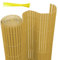 Joparri Canisse en PVC, Brise Vue en PVC 120 x 300 cm, Clôture Jardin, Renforcement en 4 Poids, pour Balcon, Jardin, terrasse, Bambou