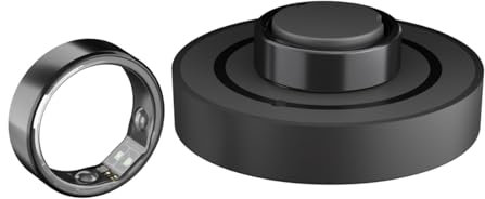 Yeyro Ring X, Lightest Smart Ring, HRV Monitoring, Sleep Monitoring, Heart Rate, Blood Oxygen, Steps, Calories, and Temperature Monitoring (Black, US-6)