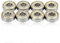 equlup 8 Stück 608ZZ Kugellager aus Kohlenstoffstahl, versiegelte Skateboard-Lager, 8 x 22 x 7 mm, für Rollschuhe, Tanzbretter