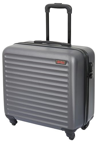 Sew Easy Nähmaschinenwagen - Rollkoffer auf 4 Rollen, abschließbare gepolsterte Tragetasche für Nähmaschinen, metallic Silver, 24 x 44 x 46cm, Standard