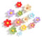 Cosmeria 3D Blumen Kühlschrankmagnete Set 14 Stück Bunt Starke Magnete Für Küche Büro Deko 7 Farben Groß Klein
