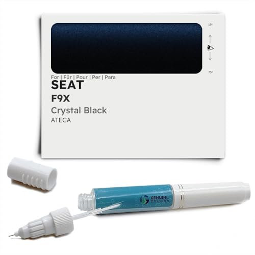 Genuine Colors Lackstift Crystal Black F9X für SEAT Schwarz ATECA