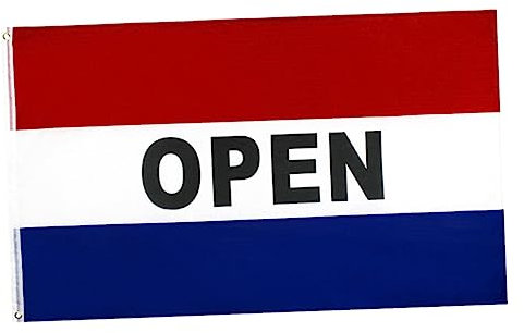 CHILDWEET 90x150cm Flagge Business Willkommen Banner Robuste Polyester Flagge Attraktive Design