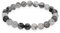 Lebensquelle Plus Kugelarmband | Perlen Armband 8 mm | Hochwertiges Edelsteinarmband | Natur Stein Edelsteinarmband dehnbar (Turmalinquarz)