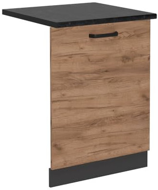 Vicco Tapa del lavavajillas R-Line, Roble Dorado, 60 cm, ET Antracita