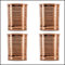 Sir Finley Monkey Moscow Mule Becher 4er Set - Kupferbecher reines Kupfer (100%) - Kupfertasse 450 ml geeignet für Ayurveda (Design Blechdose)