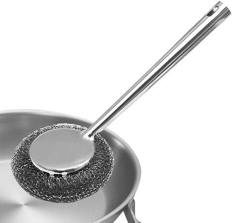 Edelstahl -Topf Scrubber, Stahlwolle Scrubber | Polieren mit hoher Dichte polierender Edelstahl-Schrubbenpads,Tragbare Scheuerpolster für Pots Cooker Tischgeschirrwaschbecken Range Kapuze