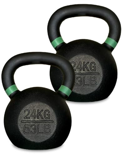 Kettlebells Weights Pair Cast Iron Kettle Bell Weight Strength Training Equipment, Bodybuilding, Gym Workout, Fitness, And Exercise for Men & Women (4Kg to 28Kg) (24KG Pair)