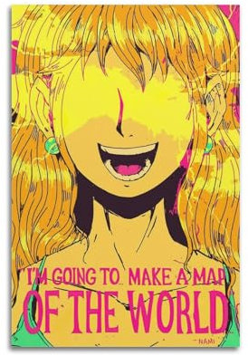 TRFJHDTRE Anime-Poster, einteiliges Nami-Poster, dekoratives Gemälde, Leinwand, Wandposter und Kunstdruck, moderne Familienschlafzimmer-Dekoration, Poster, 30 x 45 cm