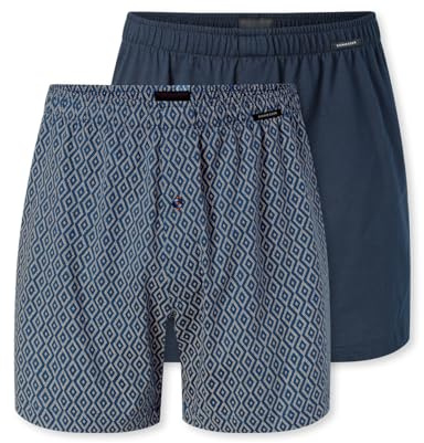 Schiesser Herren 2 Pack Boxershorts Baumwolle Jersey weich Multipack - Jerseyboxer