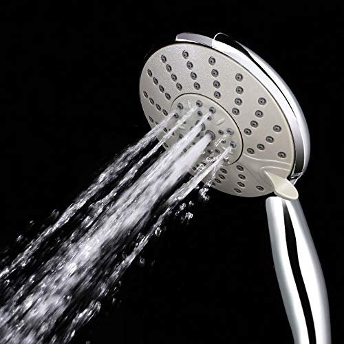 Douchette à main haute pression - 7 réglages réglables, expérience de spa de pluie et d'oxygène, conception d'économie d'eau, installation facile, s'adapte à tous les robinets de salle de bain