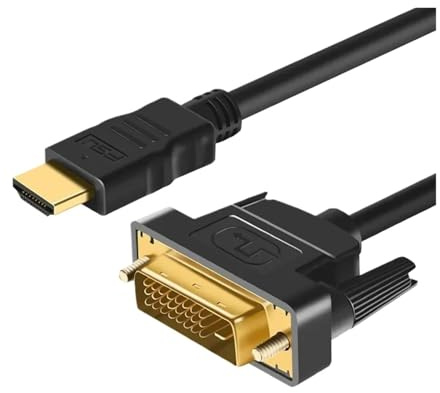 Câble HDMI 3D 1080p vers DVI, adaptateur DVI-D 24+1 broches, compatible Xbox, 1 m/2 m(5m)