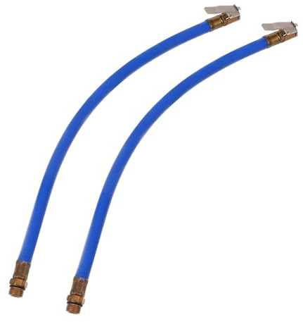 Mipcase 2 pièces Tuyau de Gonflage Pneumatique avec Adaptateur Cuivre Rallonge Flexible pour Pompe à Air Voiture Accessoires pour Compresseur et Manomètre Tuyau Extension et Résistant à