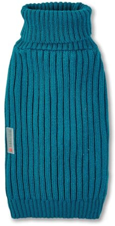 Wolters Strickpullover Ribsty | Hundepullover für kühle Tage | Farbe Petrol - Gr. 30 (Rückenlänge 28-30 cm)
