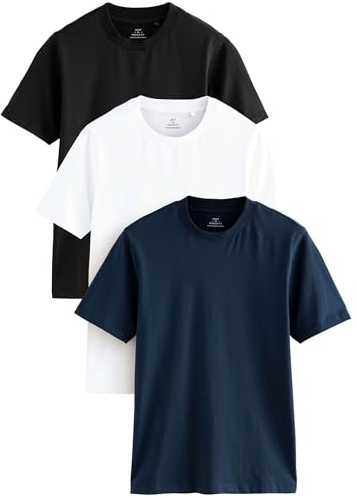 NEXT Herren Muscle Fit T-Shirts im 3er-Pack
